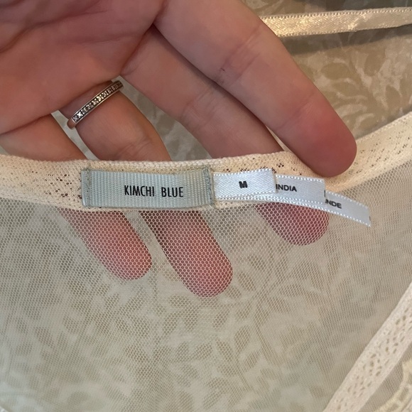 Urban Outfitters Kimchi Blue sheer lace top. Size medium - Picture 6 of 6